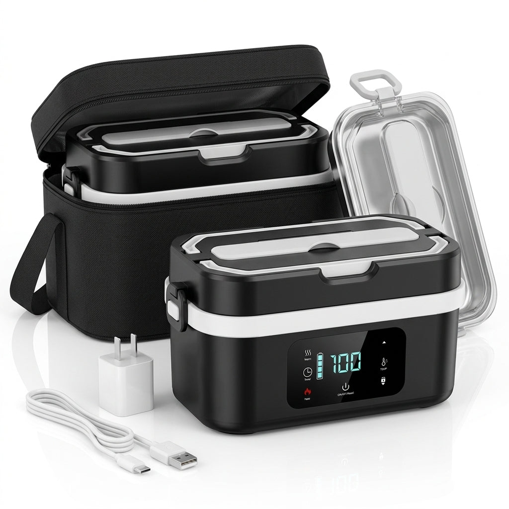 Verde HeatFlow Cordless Bento Box – 60W Fast Heat, 30000mAh Battery
