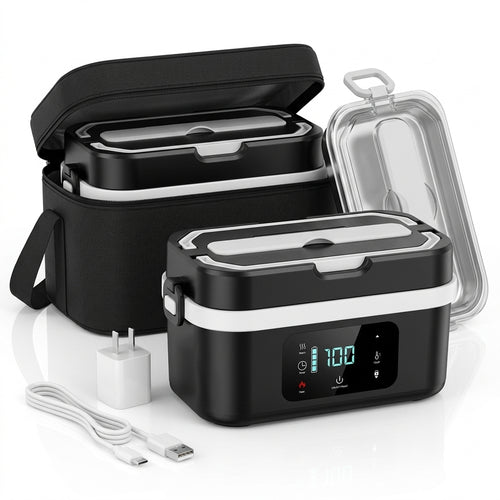 Verde HeatFlow Cordless Bento Box – 60W Fast Heat, 30000mAh Battery