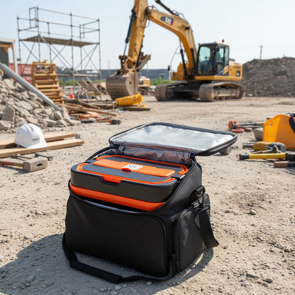 Verde Combo HeatFlow Cordless Bento - two units in carry bag at outdoor work site